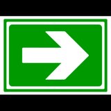 Indicator pentru salvare cu sageata